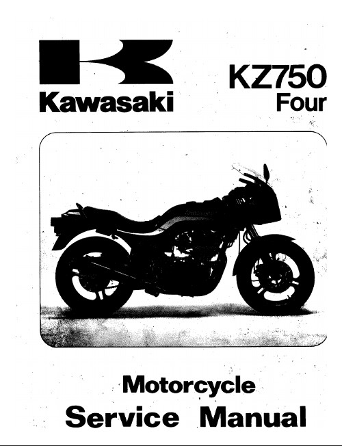 アクセサリー KZ750Four Service Manual Инструкции по эксплуатации, обслуживанию и ремонту мотоциклов